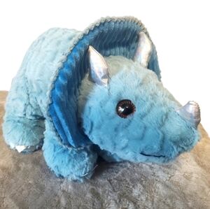 21" Blue Triceratops Dinosaur Plush Toy